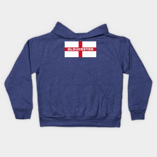 Gloucester City in English Flag Kids Hoodie